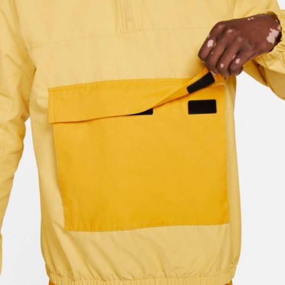 Nike Mens Sportswear Anorak Jacket - Saturn Gold (shorts are not included) Sz M - Picture 3 of 16